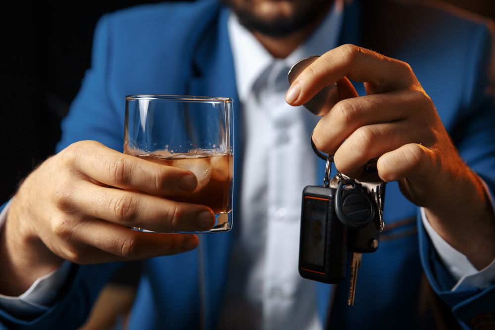 Photo of driving while intoxicated man